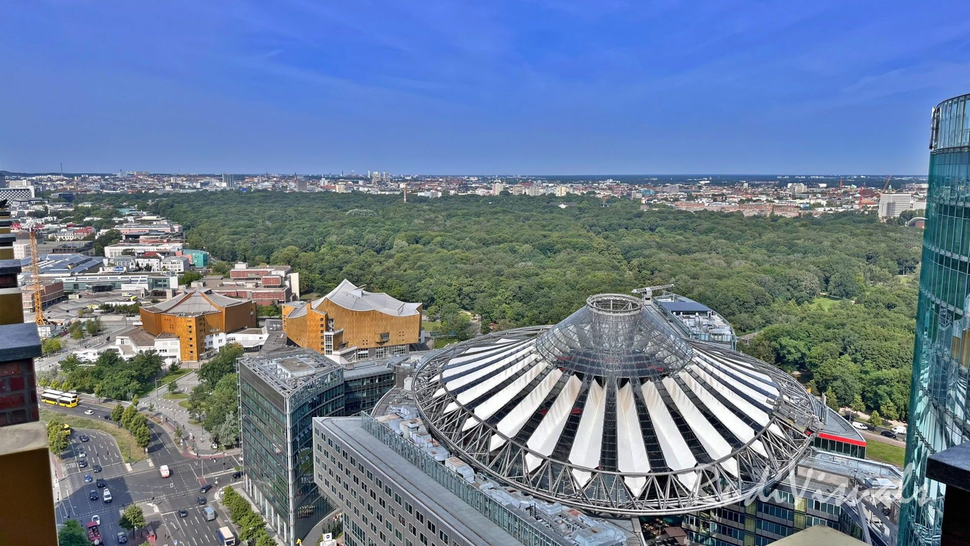 Stadtblick vom Panoramapunkt Berlin