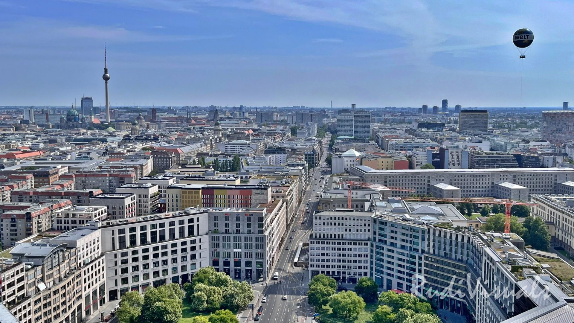Stadtblick vom Panoramapunkt Berlin