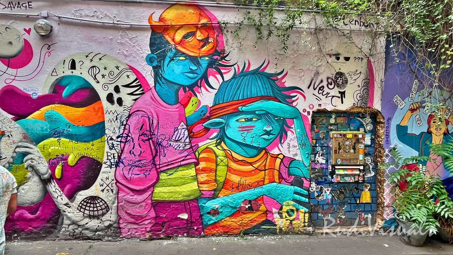 Graffitikunst bei den Hackeschen Höfen